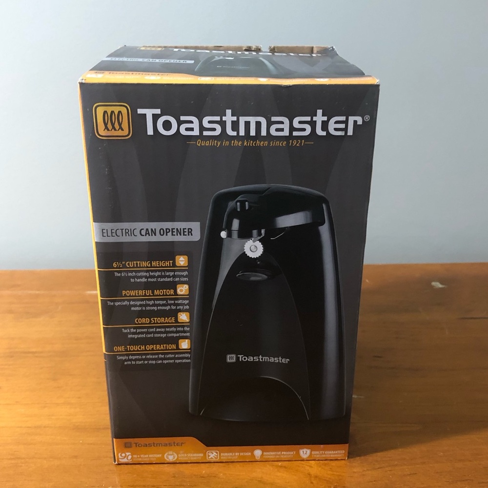 Toastmaster Electric Can Opener New In Box